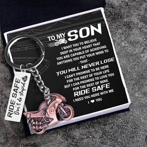 Sportbike Keychain - Biker - To My Son - You Will Never Lose - Ukgkei16002