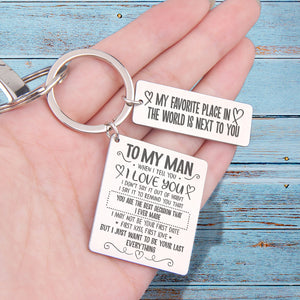 Calendar Keychain - To My Man - You Are The Best Decision That I Ever Made - Ukgkr26006