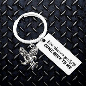 Eagle Keychain - Biker - To My Biker Husband - I Pray You'll Always Be Safe - Ukgker14001