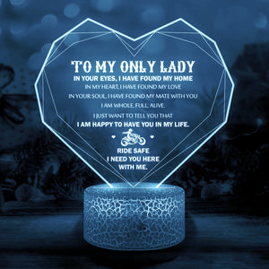 3D Led Light - Biker - To My Lady - I Love You - Ukglca13027