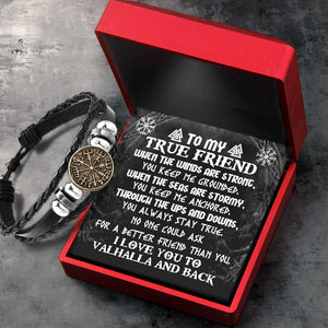 Viking Compass Bracelet - Viking - To My Friend - I Love You To Valhalla & Back - Ukgbla33003