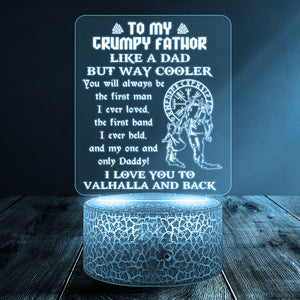 3D Led Light - Viking - To Dad - From Daughter - I Love You To Valhalla And Back - Ukglca18019