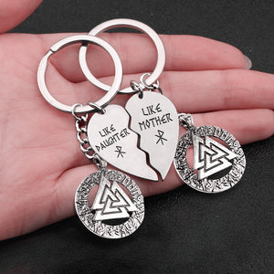 Viking Valknut Couple Keychains - Viking - To My Viking Mum - I Love you - Ukgkdk19002