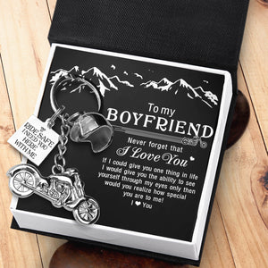 Classic Bike Keychain - To My Boyfriend - I Love You - Ukgkt12002 - Love My Soulmate