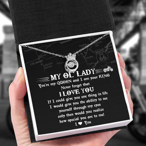 Crown Necklace - Biker - To My Ol' Lady - I Love You - Ukgnzq13003