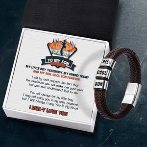 Leather Bracelet - Fishing - To My Son - I Reel-y Love You - Ukgbzl16032