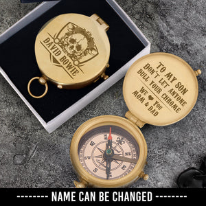 Personalised Engraved Compass - Biker - To Son - Dull Your Chrome - Ukgpb16013