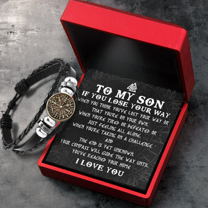Viking Compass Bracelet - Viking - To My Son - If You Lose Your Way - Ukgbla16002