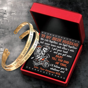 Biker Couple Bracelets - Biker - To My Husband - I Love You - Ukgbt14002