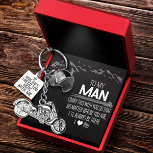 Personalised Classic Bike Keychain - To My Man - Ride Safe, Always Come Home to Me - Ukgkt26002 - Love My Soulmate