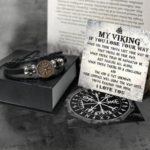 Viking Compass Bracelet - Viking - To Man - I Love You - Ukgbla26002