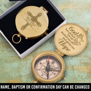 Personalised Engraved Compass - God - To Lover - God Has Picked Me Up - Ukgpb26048