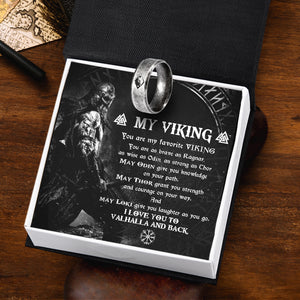 Skoll & Hati Rune Ring - My Viking - You Are My Favorite Viking - Ukgrk26001 - Love My Soulmate
