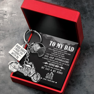 Classic Bike Keychain - To My Dad - You Will Always Be My Dad & My Hero - Ukgkt18003