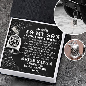 Viking Compass Bell - Viking - Biker - To My Son - I Need You Here With Me - Ukgnzv16002