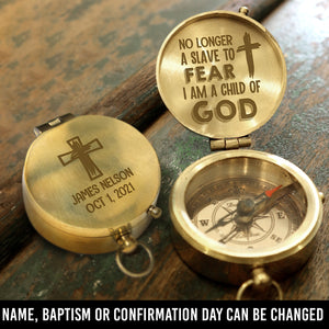 Personalised Engraved Compass - God - To Lover - I Am A Child Of God - Ukgpb26047