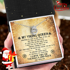 Crown Necklace - Viking - To My Viking Queen - You Are My Gorgeous Viking Queen - Ukgnzq13002