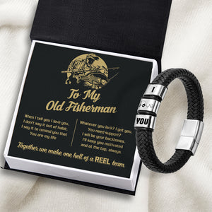Leather Bracelet - Fishing - To My Man - You're My Life - Ukgbzl26033