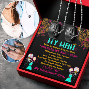 Couple Pendant Necklaces - To My Man - I Love You - Ukgnw26009