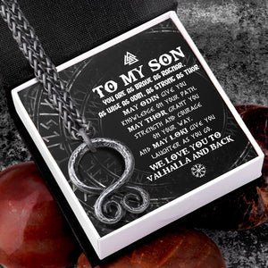 Troll Cross Necklace - Viking - To My Son - We Love You To Vahalla And Back - Ukgnfq16002