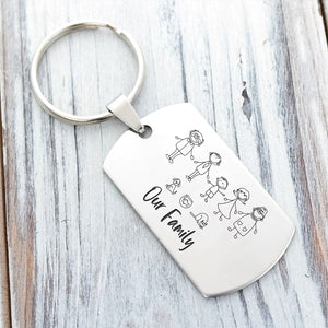 Dog Tag Keychain - Family - To My Man - I Love You Forever And Always - Ukgkn26003