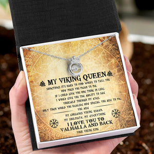Crown Necklace - Viking - To My Viking Queen - You Are My Gorgeous Viking Queen - Ukgnzq13002