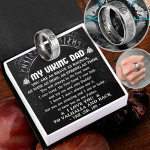 Viking Hammer Ring - Viking - To My Viking Dad - From Son - My One And Only Daddy - Ukgri18011