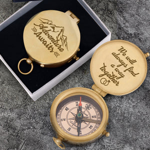 Engraved Compass - Family - To My Man - We Will Always Find A Way Together - Ukgpb26079