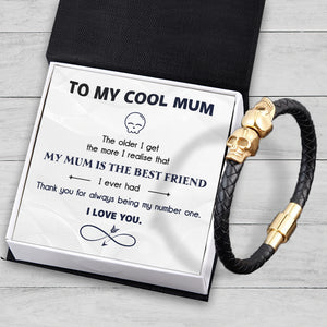 Skull Cuff Bracelet - Skull - To My Inked Mum - I Love You - Ukgbbh19003