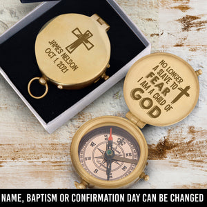 Personalised Engraved Compass - God - To Lover - I Am A Child Of God - Ukgpb26047