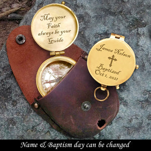 Personalised Engraved Compass - God - To My Lover - May Your Faith Always Be Your Guide - Ukgpb26038