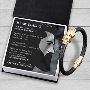 Skull Cuff Bracelet - Beard - To My Man - And To Love You - Ukgbbh26011