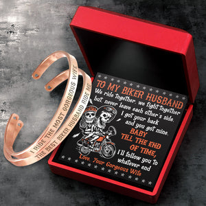 Biker Couple Bracelets - Biker - To My Husband - I Love You - Ukgbt14002