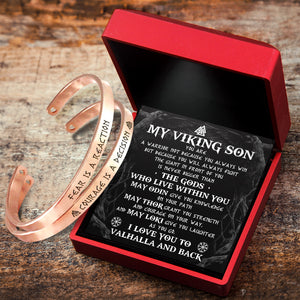 Viking Couple Bracelets - Viking - My Viking Son - I Love You To Valhalla And Back - Ukgbt16002