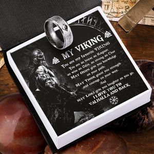 Skoll & Hati Rune Ring - My Viking - You Are My Favorite Viking - Ukgrk26001 - Love My Soulmate