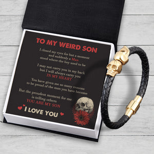 Skull Cuff Bracelet - Skull - To My Son - You Are My Son - Ukgbbh16008