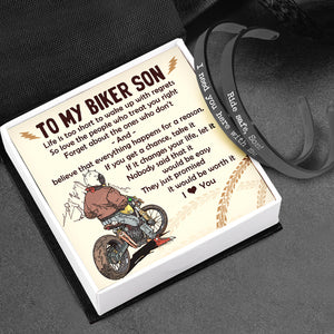 Biker Couple Bracelets - Biker - To My Son - I Love You - Ukgbt16005