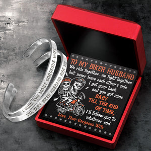 Biker Couple Bracelets - Biker - To My Husband - I Love You - Ukgbt14002