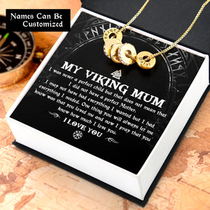 Personalised Metal Plated Custom Name Necklace - Viking - To My Viking Mum - I Love You - Ukgnzz19009