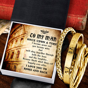 Roman Numerals Bracelet - Roman - To My Man - I Love You To Rome And Back - Ukgbzg26001