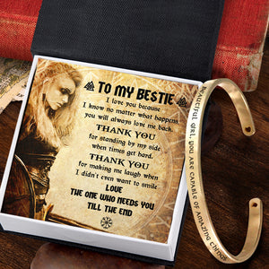 Viking Bracelet - Viking - To My Bestie - Beautiful Girl, You Are Capable Of Amazing Things - Ukgbzf33001