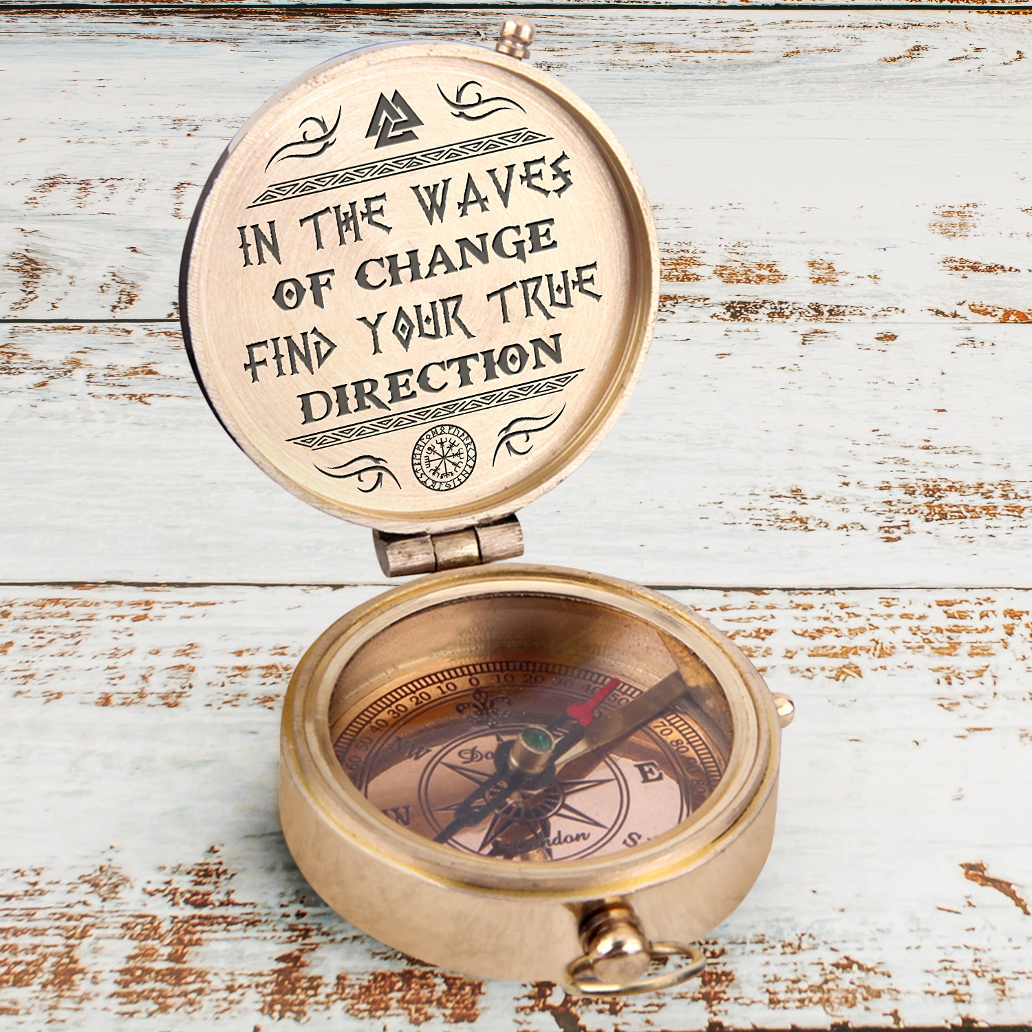 Engraved Compass - Viking - To Son - Find Your True Direction - Ukgpb16001