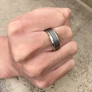 Steel Wheel Ring - Biker - To My Dad -  I Am So Lucky To Have You As My Father - Ukgri18005
