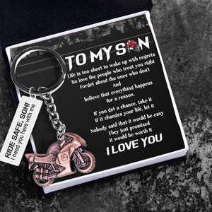Sportbike Keychain - Biker - To My Son - I Love You - Ukgkei16003