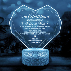 3D Led Light - Family - To My Girlfriend - Never Forget That I Love You - Ukglca13002