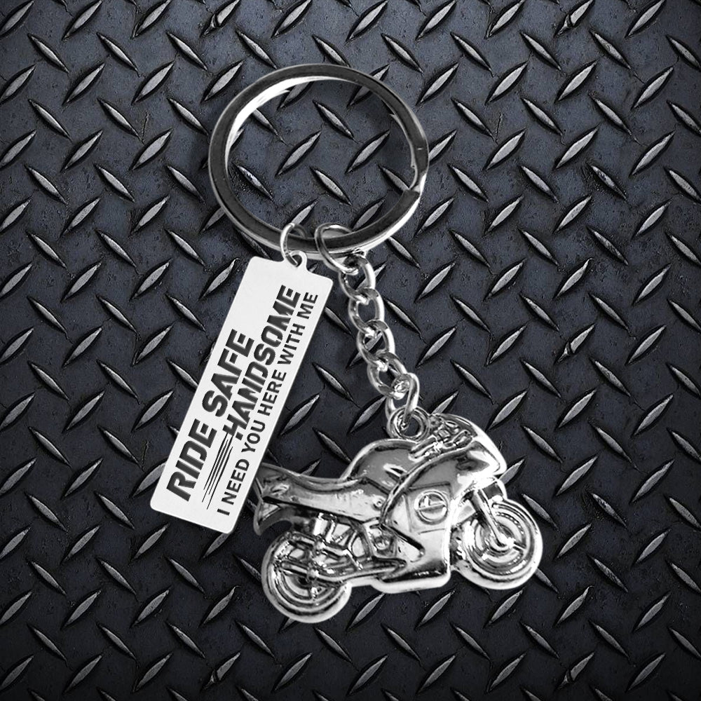 Sportbike Keychain - Biker - To My Man - Ride Safe, Handsome - Ukgkei26003