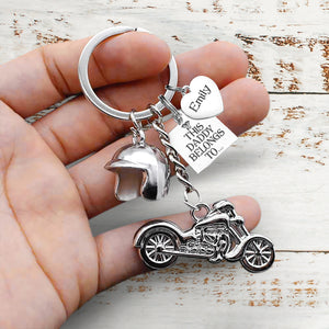Personalised Classic Bike Keychain - To My Dad - I Love You - Ukgkt18007