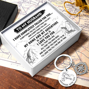 Compass Keychain - Travel - To My Husband - I Love You For - Ukgkw14003