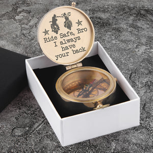 Engraved Compass - Biker - To My Brother - I Always Have Your Back - Ukgpb33004