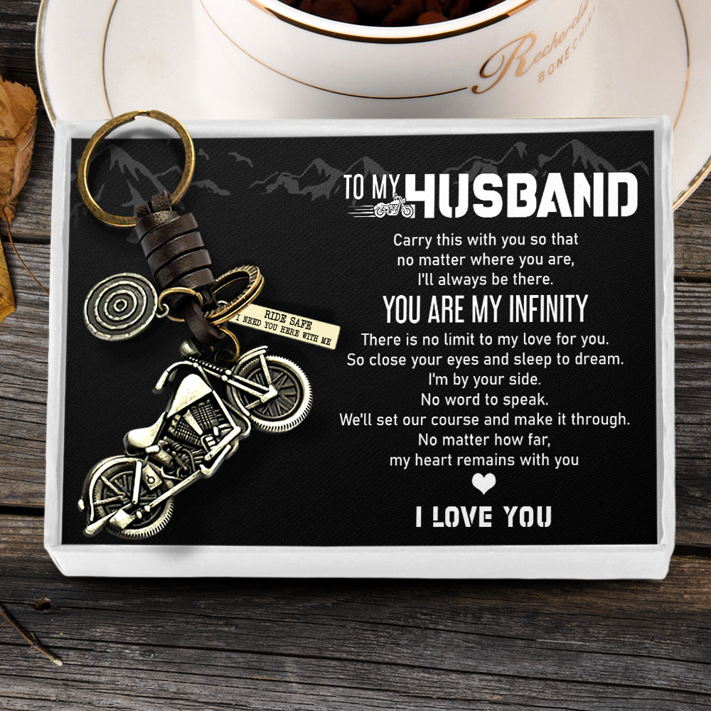 Motorcycle Keychain - To My Husband - You Are My Infinity - Ukgkx14002 - Love My Soulmate